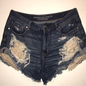 American Eagle distressed shorts